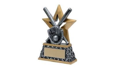 Rock Star Baseball Sculpture: 6"-100362