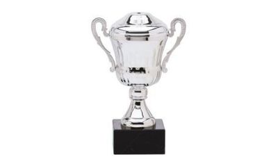 Silver Cup on Marble Base: 12"-103231