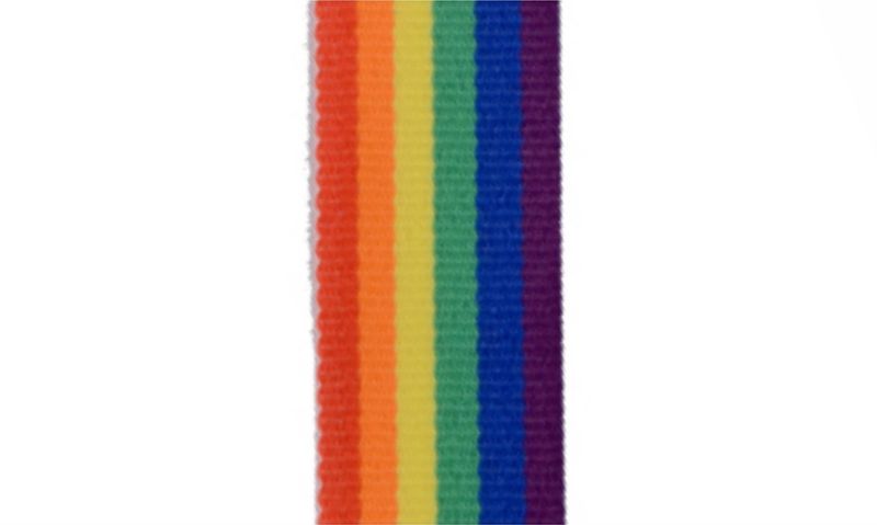 Premium 6 Colour Rainbow Neck Ribbon-108405