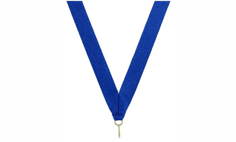 Premium Metallic Blue Neck Ribbon-108408