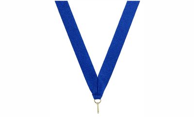 Premium Metallic Blue Neck Ribbon-108408