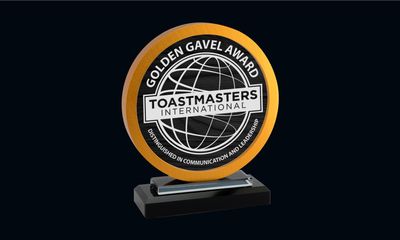 Jupiter Glass and Gold Aluminum Award: 6-7/8"-108413