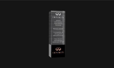 Elevation Series Black and Clear Optic Crystal Award: 7-1/2" -108450