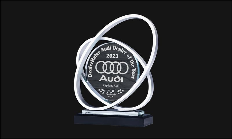Saturn Series Glass and Silver Aluminum Award: 7"-108525