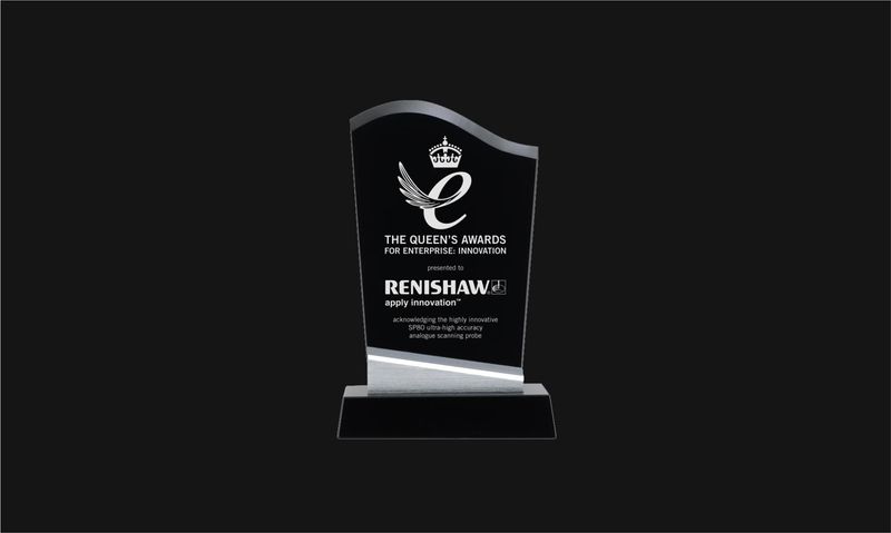 Denali Series Black Glass Award with Aluminum Accents:8-1/4" -108535