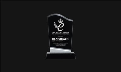 Denali Series Black Glass Award with Aluminum Accents:8-1/4" -108535