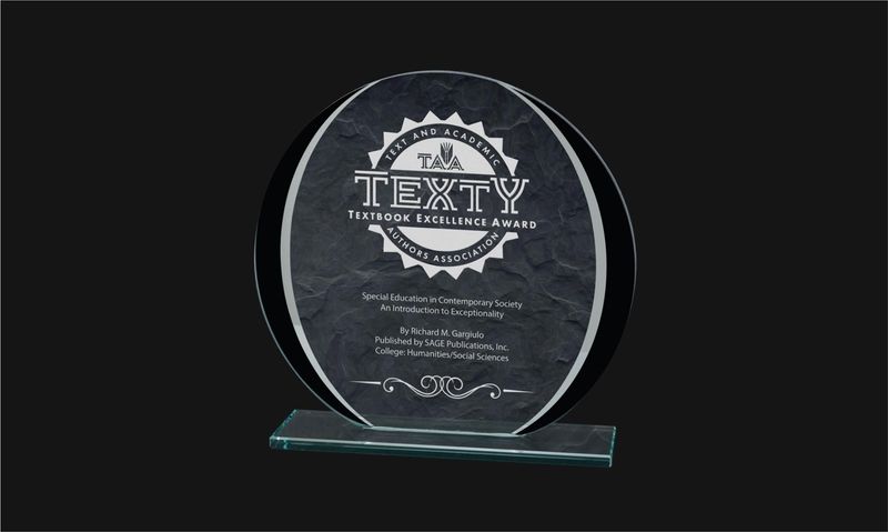 Otterville Series Black and Mirror Glass Award: 7" -108542