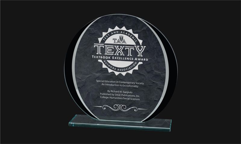 Otterville Series Black and Mirror Glass Award: 7-3/4" -108543