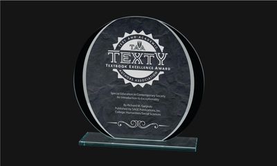 Otterville Series Black and Mirror Glass Award: 7-3/4" -108543