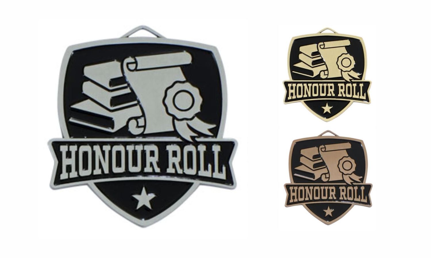 Varsity Honour Roll Medallion: Antique Silver 2-1/2"-108486