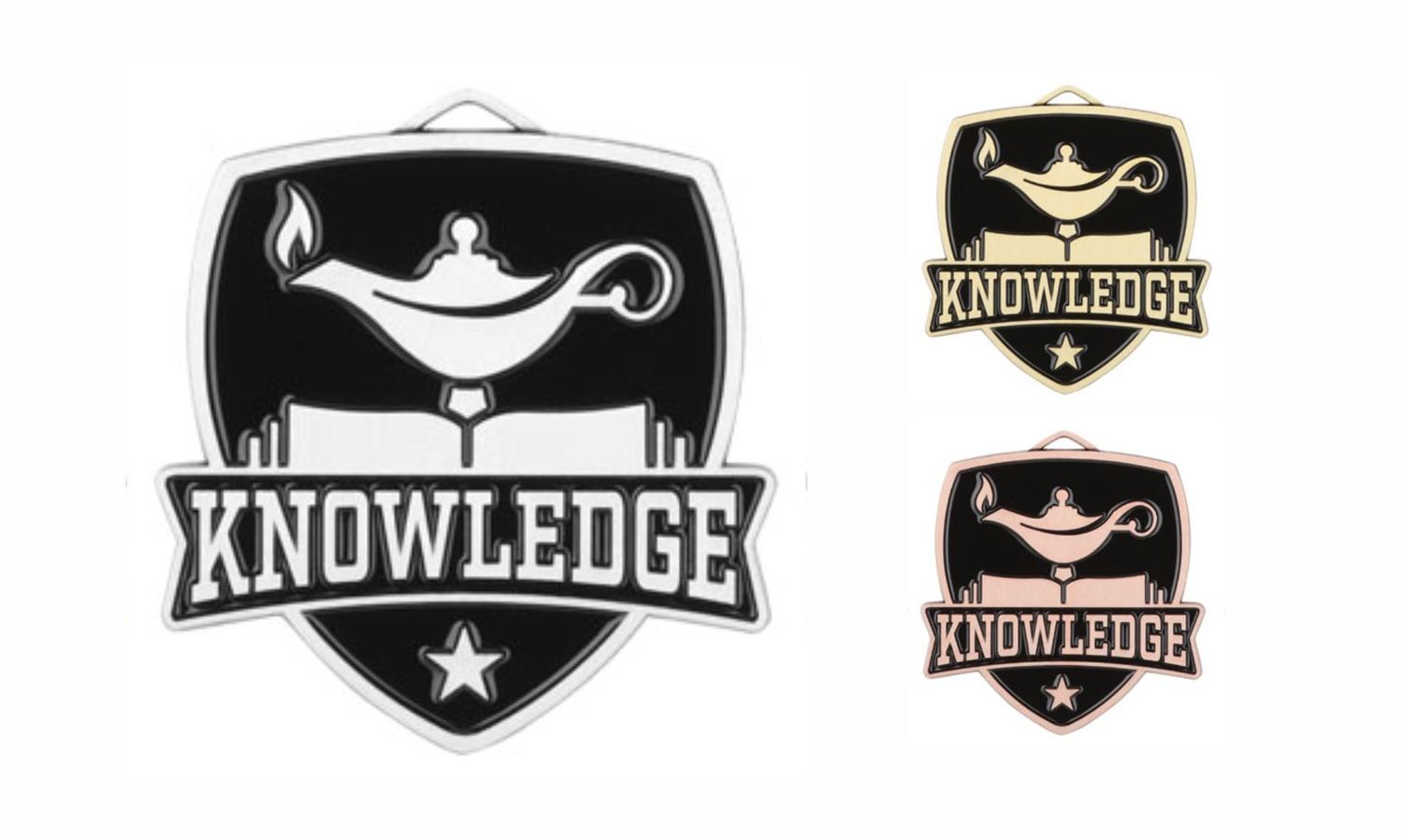 Varsity Knowledge Medallion: Antique Silver 2-1/2"-108483