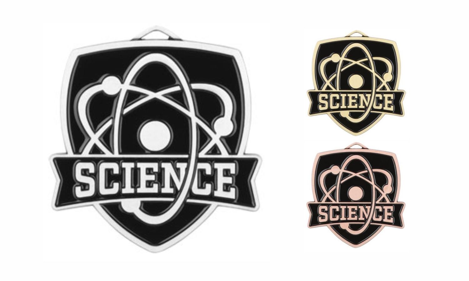 Varsity Science Medallion: Antique Silver 2-1/2"-108492