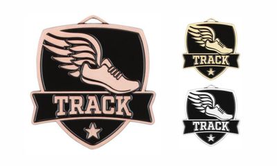 Varsity Track Medallion: Antique Bronze 2-1/2"-108505