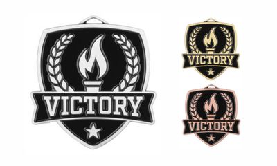 Varsity Victory Medallion: Antique Silver 2-1/2"-108507