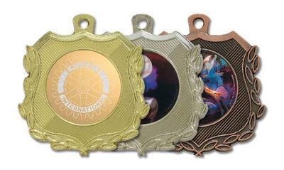 Shield Universal Insert Medallion: Antique Bronze 1-7/8"-105642