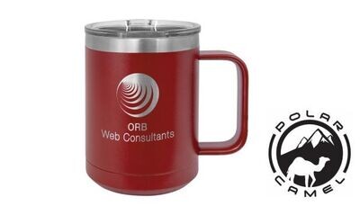Polar Camel Mug - Maroon: 15 oz.-107811 Polar Camel Mug - Maroon: 15 oz.-107811