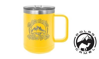 Polar Camel Mug - Yellow: 15 oz.-107814 Polar Camel Mug - Yellow: 15 oz.-107814