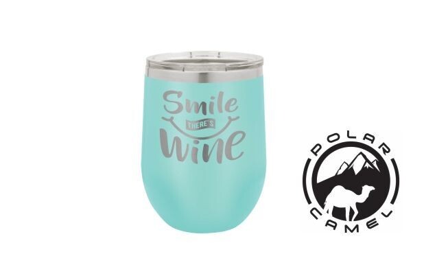 Polar Camel Stemless Wine Tumbler - Teal 12 oz.-107769 Polar Camel Stemless Wine Tumbler - Teal 12 oz.-107769