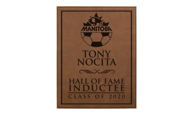 Leatherette Plaque - Dark Brown/Black: 8 Leatherette Plaque - Dark Brown/Black: 8" x 10"-107859