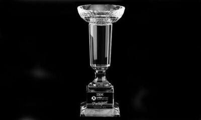 Pinnacle Bowl Optic Crystal Award: 11 Pinnacle Bowl Optic Crystal Award: 11"-101662