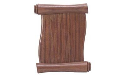 Solid Walnut Scroll Plaque: 18 Solid Walnut Scroll Plaque: 18" x 24"-100772