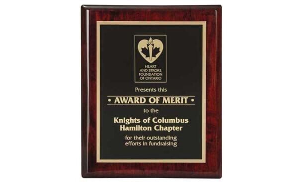 Rosewood Piano Finish Plaque: 12" x 15"-101372