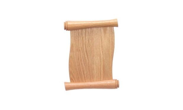 Solid Oak Scroll Plaque: 5" x 7"-101451