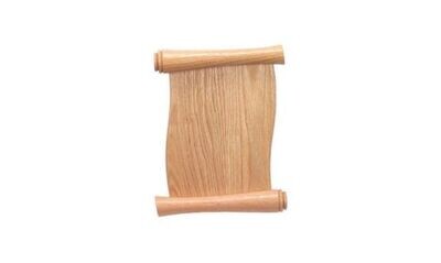 Solid Oak Scroll Plaque: 5" x 7"-101451