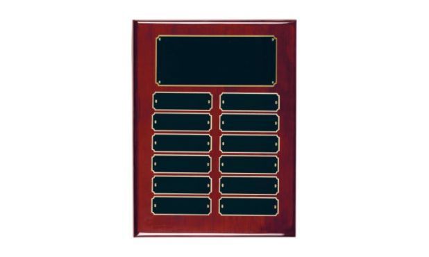 Rosewood Piano Finish Perpetual Plaque: 9" x 12"-103044