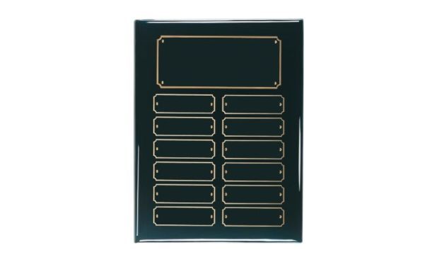 Black Piano Finish Perpetual Plaque: 9" x 12"-103046