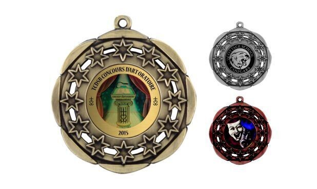 All-Star Universal Insert Medallion: Antique Gold 1-7/8 All-Star Universal Insert Medallion: Antique Gold 1-7/8"-105603