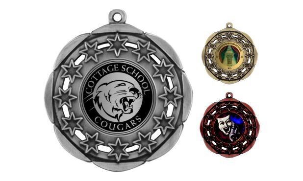 All-Star Universal Insert Medallion: Antique Silver 1-7/8 All-Star Universal Insert Medallion: Antique Silver 1-7/8"-105604