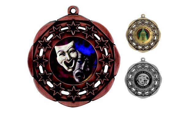 All-Star Universal Insert Medallion: Antique Bronze 1-7/8 All-Star Universal Insert Medallion: Antique Bronze 1-7/8"-105605