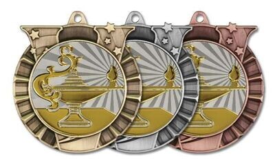 Victory Universal Insert Medallion: Antique Bronze 2-3/4"-105849