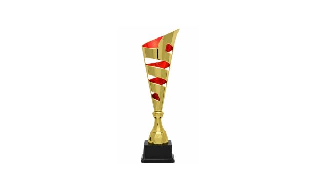 Gold/Red Vito Cup Trophy: 14-1/2"-100807
