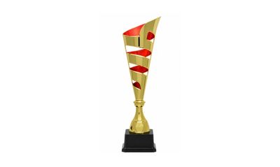 Gold/Red Vito Cup Trophy: 15"-100820