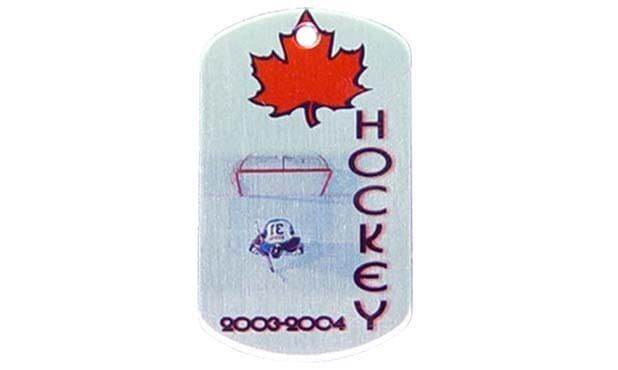 Matte Silver Aluminum Dog Tag-100522f