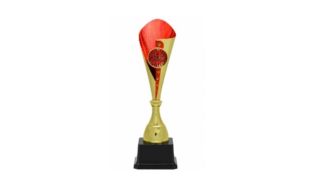 Gold/Red Bruno Cup Trophy: 15-1/2"-100832
