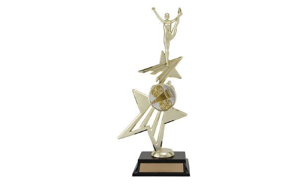 Star Power Riser Achievement Award with Custom Insert and Figure: 12-3/4 Star Power Riser Achievement Award with Custom Insert and Figure: 12-3/4"-102475