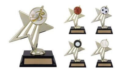 Star Power Achievement Award with Custom Insert: 7-3/8 Star Power Achievement Award with Custom Insert: 7-3/8"-102474