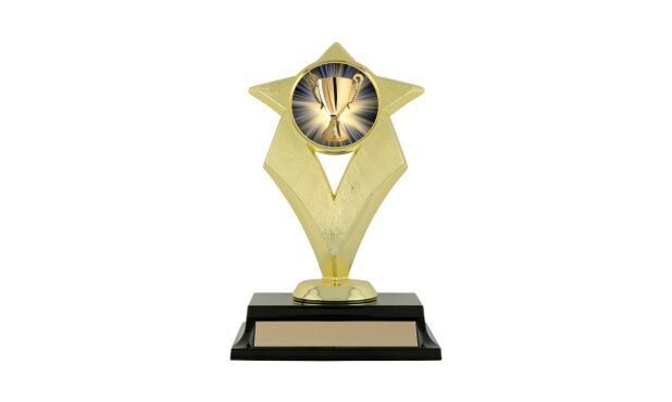 Valiant Trophy with Custom Insert: 7 Valiant Trophy with Custom Insert: 7"-107219