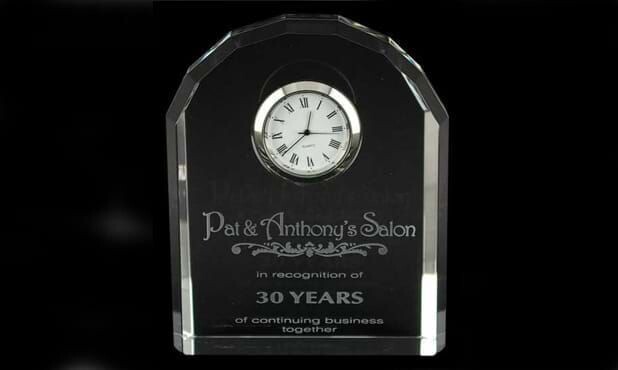 Citadel Series Optic Crystal Mantel Clock: 3-3/4" x 4-3/8"-101644