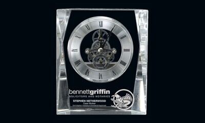 Allegro Optic Crystal Clock: 4-3/4" x 5-1/2"-107031