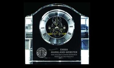 Chello Optic Crystal Clock: 6"-102485