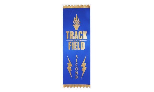 Premier Track & Field 2nd Place Ribbon-106958 Premier Track & Field 2nd Place Ribbon-106958