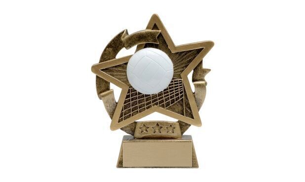 Star Gazer Volleyball Sculpture: 5"
