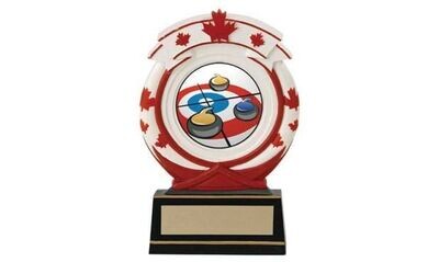 Maple Leaf Sculpture with 2" Insert Holder: 5-1/2"-100900