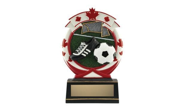 Deluxe Full Colour Soccer Relief Sculpture: 5-1/2"-102445