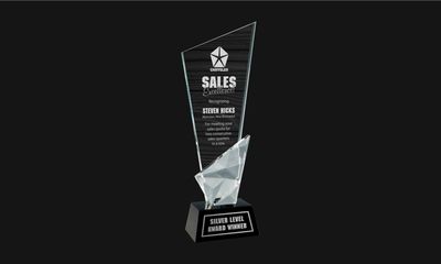 Vertex Optic Crystal Award: 10-5/8" -108448