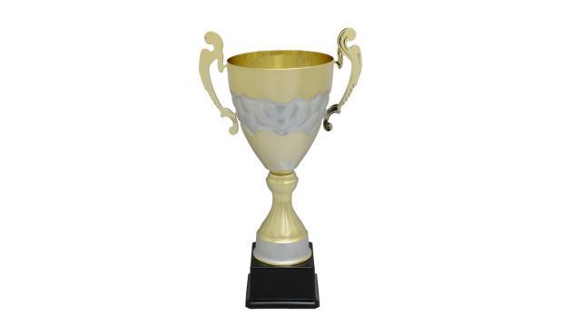 Cortina Series Gold Cup Trophy with Silver Accents: 13"-108663